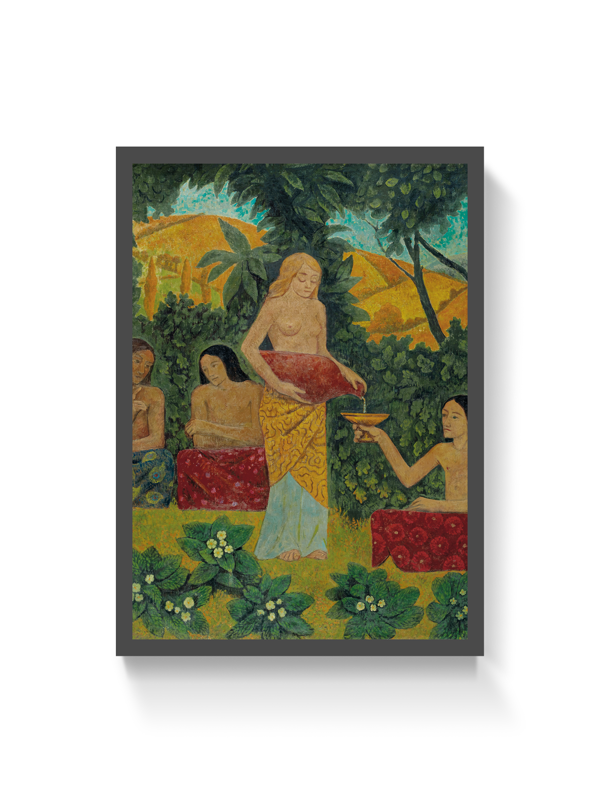 Libations Five Figures in a Mythical Forest