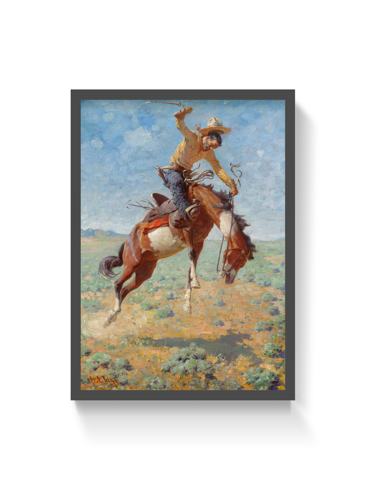 Bucking Bronco with Cowboy